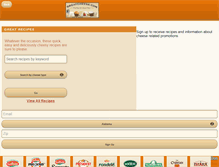 Tablet Screenshot of greatcheese.com
